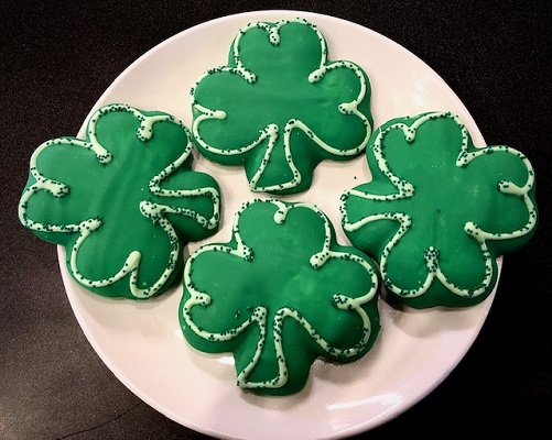 Pick up Shamrock Cookies from City Market Cafe & Bakehouse  ... have a Green Smoothiee  